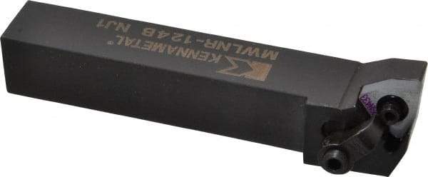 Kennametal - MWLN, Right Hand Cut, 5° Lead Angle, 3/4" Shank Height x 3/4" Shank Width, Negative Rake Indexable Turning Toolholder - 4-1/2" OAL, WN..43. Insert Compatibility, Series Kenloc - USA Tool & Supply
