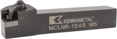 Kennametal - MCLN, Right Hand Cut, 5° Lead Angle, 3/4" Shank Height x 3/4" Shank Width, Negative Rake Indexable Turning Toolholder - 4-1/2" OAL, CN..43. Insert Compatibility, Series Kenloc - USA Tool & Supply