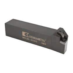 Kennametal - MCLN, Left Hand Cut, 5° Lead Angle, 1-1/4" Shank Height x 1-1/4" Shank Width, Negative Rake Indexable Turning Toolholder - 6" OAL, CN..43. Insert Compatibility, Series Kenloc - USA Tool & Supply