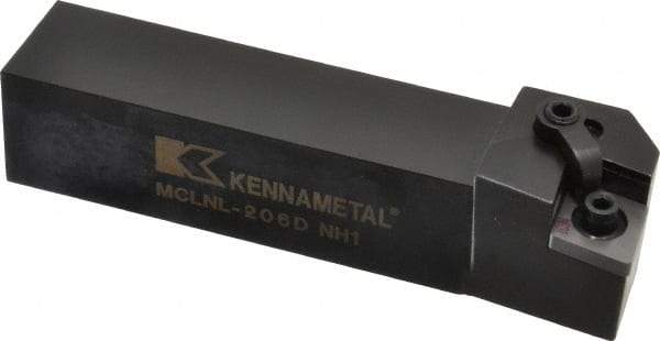 Kennametal - MCLN, Left Hand Cut, 5° Lead Angle, 1-1/4" Shank Height x 1-1/4" Shank Width, Negative Rake Indexable Turning Toolholder - 6" OAL, CN..64. Insert Compatibility, Series Kenloc - USA Tool & Supply