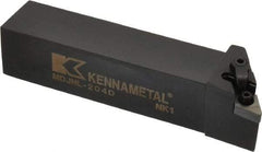Kennametal - MDJN, Left Hand Cut, 3° Lead Angle, 1-1/4" Shank Height x 1-1/4" Shank Width, Negative Rake Indexable Turning Toolholder - 6" OAL, DN..43. Insert Compatibility, Series Kenloc - USA Tool & Supply