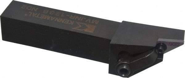 Kennametal - MVJN, Right Hand Cut, 3° Lead Angle, 3/4" Shank Height x 3/4" Shank Width, Negative Rake Indexable Turning Toolholder - 4-1/2" OAL, VN..33. Insert Compatibility, Series Kenloc - USA Tool & Supply