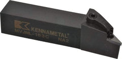 Kennametal - MVJN, Left Hand Cut, 3° Lead Angle, 1" Shank Height x 1" Shank Width, Negative Rake Indexable Turning Toolholder - 5" OAL, VN..33. Insert Compatibility, Series Kenloc - USA Tool & Supply