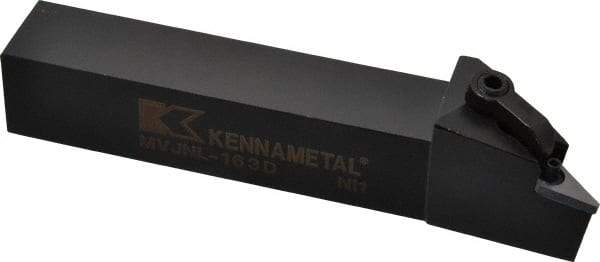 Kennametal - MVJN, Left Hand Cut, 3° Lead Angle, 1" Shank Height x 1" Shank Width, Negative Rake Indexable Turning Toolholder - 6" OAL, VN..33. Insert Compatibility, Series Kenloc - USA Tool & Supply