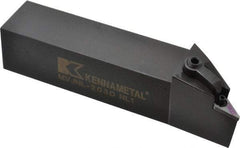 Kennametal - MVJN, Left Hand Cut, 3° Lead Angle, 1-1/4" Shank Height x 1-1/4" Shank Width, Negative Rake Indexable Turning Toolholder - 6" OAL, VN..33. Insert Compatibility, Series Kenloc - USA Tool & Supply