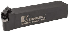 Kennametal - MRGN, Right Hand Cut, 15° Lead Angle, 1-1/4" Shank Height x 1-1/4" Shank Width, Negative Rake Indexable Turning Toolholder - 6" OAL, RN..43 Insert Compatibility, Series Kenloc - USA Tool & Supply