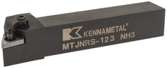 Kennametal - MTJN, Right Hand Cut, 3° Lead Angle, 3/4" Shank Height x 3/4" Shank Width, Negative Rake Indexable Turning Toolholder - 4-1/2" OAL, TN..33. Insert Compatibility, Series Kenloc - USA Tool & Supply