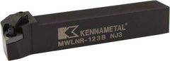 Kennametal - MWLN, Right Hand Cut, 5° Lead Angle, 3/4" Shank Height x 3/4" Shank Width, Negative Rake Indexable Turning Toolholder - 4-1/2" OAL, WN..33. Insert Compatibility, Series Kenloc - USA Tool & Supply