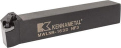 Kennametal - MWLN, Right Hand Cut, 5° Lead Angle, 1" Shank Height x 1" Shank Width, Negative Rake Indexable Turning Toolholder - 6" OAL, WN..33. Insert Compatibility, Series Kenloc - USA Tool & Supply
