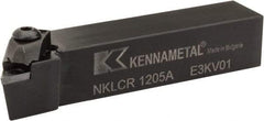 Kennametal - NP.., -5° Lead Angle NKLC External Right Hand Indexable Profiling Toolholder - 19.05mm Shank Height x 19.05mm Shank Width, 4" Long, Steel - USA Tool & Supply