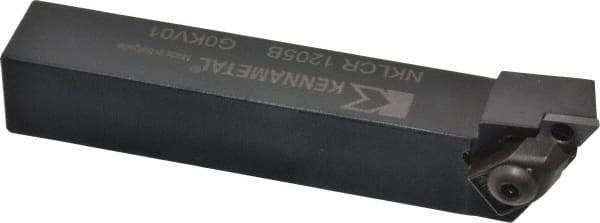 Kennametal - NP.., -5° Lead Angle NKLC External Right Hand Indexable Profiling Toolholder - 19.05mm Shank Height x 19.05mm Shank Width, 114.3mm Long, Steel - USA Tool & Supply