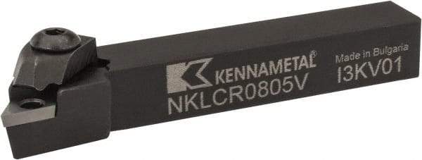Kennametal - NP.., -5° Lead Angle NKLC External Right Hand Indexable Profiling Toolholder - 12.7mm Shank Height x 12.7mm Shank Width, 88.9mm Long, Steel - USA Tool & Supply