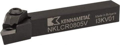 Kennametal - NP.., -5° Lead Angle NKLC External Right Hand Indexable Profiling Toolholder - 12.7mm Shank Height x 12.7mm Shank Width, 88.9mm Long, Steel - USA Tool & Supply