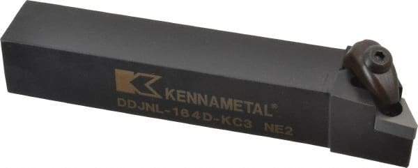Kennametal - DDJN, Left Hand Cut, 3° Lead Angle, 1" Shank Height x 1" Shank Width, Negative Rake Indexable Turning Toolholder - 6" OAL, DN..43. Insert Compatibility, Series Kenclamp - USA Tool & Supply