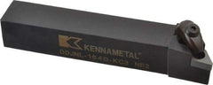 Kennametal - DDJN, Left Hand Cut, 3° Lead Angle, 1" Shank Height x 1" Shank Width, Negative Rake Indexable Turning Toolholder - 6" OAL, DN..43. Insert Compatibility, Series Kenclamp - USA Tool & Supply