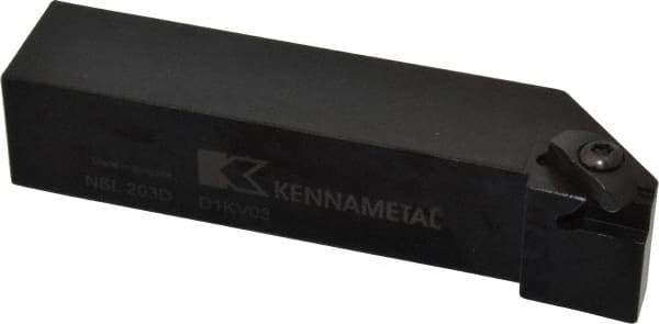 Kennametal - External Thread, Left Hand Cut, 31.75mm Shank Width x 31.75mm Shank Height Indexable Threading Toolholder - 152.4mm OAL, N.3L Insert Compatibility, NS Toolholder, Series Top Notch - USA Tool & Supply