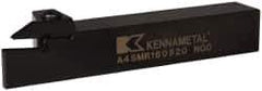 Kennametal - External Thread, 0.79" Max Depth of Cut, 5mm Min Groove Width, 152.4mm OAL, Right Hand Indexable Grooving Cutoff Toolholder - 25.4mm Shank Height x 25.4mm Shank Width, A4..05.. Insert Style, A4SM Toolholder Style, Series A4 - USA Tool & Supply