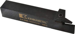 Kennametal - External Thread, 0.79" Max Depth of Cut, 5mm Min Groove Width, 152.4mm OAL, Left Hand Indexable Grooving Cutoff Toolholder - 25.4mm Shank Height x 25.4mm Shank Width, A4..05.. Insert Style, A4SM Toolholder Style, Series A4 - USA Tool & Supply