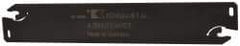 Kennametal - 1.0236" Blade Height, 0.0945" Blade Width, 5.9055" OAL, Neutral Cut, Double End Indexable Cut-Off Blade - 1.57" Max Depth of Cut, A2BNSN Blade, A2 Cut-Off Series - USA Tool & Supply