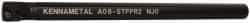 Kennametal - 15.24mm Min Bore Diam, 203.2mm OAL, 1/2" Shank Diam, A-STFP Indexable Boring Bar - TP.. Insert, Screw Holding Method - USA Tool & Supply
