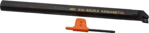 Kennametal - 23.62mm Min Bore Diam, 254mm OAL, 3/4" Shank Diam, A-SCLP Indexable Boring Bar - CP.. Insert, Screw Holding Method - USA Tool & Supply
