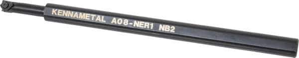 Kennametal - 11.18mm Min Bore Diam, 8" OAL, 1/2" Shank Diam, A-NE Indexable Boring Bar - 1" Max Bore Depth, N. Insert, Clamp Holding Method - USA Tool & Supply