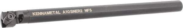 Kennametal - 25.4mm Min Bore Diam, 10" OAL, 5/8" Shank Diam, A-NE Indexable Boring Bar - N. Insert, Clamp Holding Method - USA Tool & Supply