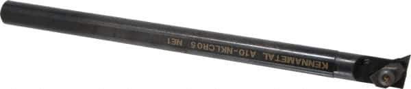 Kennametal - NP.., 5° Lead Angle A-NKLC External Right Hand Indexable Profiling Toolholder - 5/8" Shank Width, 254mm Long, Steel, Through Coolant - USA Tool & Supply