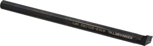 Kennametal - 19.56mm Min Bore Diam, 10" OAL, 5/8" Shank Diam, A-SCLC Indexable Boring Bar - CC.. Insert, Screw Holding Method - USA Tool & Supply