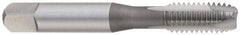 OSG - #3-56 UNF, 2 Flute, Bright Finish, High Speed Steel Spiral Point Tap - Plug Chamfer, Right Hand Thread, 1-13/16" OAL, 1/2" Thread Length, 0.141" Shank Diam, 3B Class of Fit, Series 105 - Exact Industrial Supply