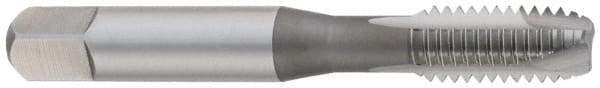 OSG - #1-64 UNC, 2 Flute, Oxide Finish, High Speed Steel Spiral Point Tap - Plug Chamfer, Right Hand Thread, 1-11/16" OAL, 3/8" Thread Length, 0.141" Shank Diam, 3B Class of Fit, Series 105 - Exact Industrial Supply
