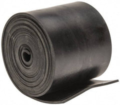 Made in USA - 1/16" Thick x 2" Wide x 60" Long, Plain Backed Neoprene Rubber Strip - Stock Length, 70 Shore A Durometer, 2,500 psi Tensile Strength, -40 to 225°F, Black - USA Tool & Supply