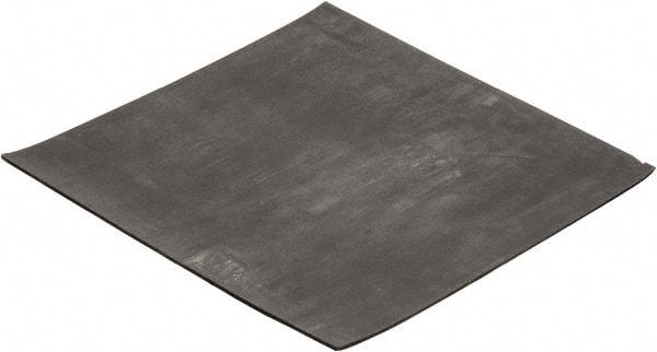 Made in USA - 12" Long, 12" Wide, 1/8" Thick, Neoprene Rubber Foam Sheet - 65 to 75 Durometer, Black, -40 to 225°F, 2,500 psi Tensile Strength, Plain Backing, Stock Length - USA Tool & Supply