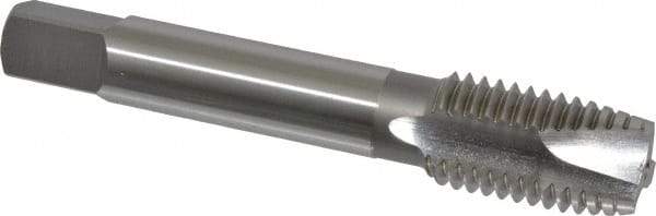 OSG - 3/4-10 UNC, 3 Flute, Bright Finish, High Speed Steel Spiral Point Tap - Plug Chamfer, Right Hand Thread, 4-1/4" OAL, 2" Thread Length, 0.59" Shank Diam, 2B/3B Class of Fit, Series 105 - Exact Industrial Supply