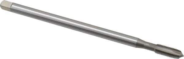 OSG - 5/16-24 UNF 2 Flute H3 Bright Finish High Speed Steel Spiral Point Extension Tap - Plug Chamfer, 6" OAL, 1-1/8" Thread Length, 3B Class of Fit - USA Tool & Supply