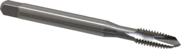 OSG - 3/8-16 UNC 3 Flute H3 Bright Finish High Speed Steel Spiral Point Extension Tap - Plug Chamfer, 4" OAL, 1-1/4" Thread Length, 3B Class of Fit - Exact Industrial Supply