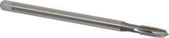 OSG - 3/8-16 UNC 3 Flute H3 Bright Finish High Speed Steel Spiral Point Extension Tap - Plug Chamfer, 6" OAL, 1-1/4" Thread Length, 3B Class of Fit - USA Tool & Supply