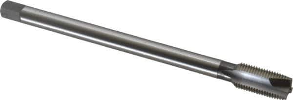 OSG - 1/2-20 UNF 3 Flute H3 Bright Finish High Speed Steel Spiral Point Extension Tap - Plug Chamfer, 6" OAL, 1-21/32" Thread Length, 3B Class of Fit - Exact Industrial Supply