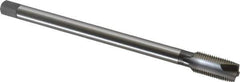 OSG - 1/2-20 UNF 3 Flute H3 Bright Finish High Speed Steel Spiral Point Extension Tap - Plug Chamfer, 6" OAL, 1-21/32" Thread Length, 3B Class of Fit - Exact Industrial Supply