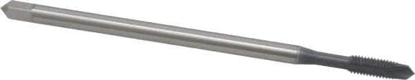 OSG - #10-32 UNF 2 Flute H3 elektraLUBE Finish High Speed Steel Spiral Point Extension Tap - Plug Chamfer, 4" OAL, 2B/3B Class of Fit - Exact Industrial Supply