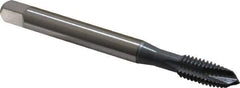 OSG - 3/8-16 UNC 3 Flute H3 elektraLUBE Finish High Speed Steel Spiral Point Extension Tap - Plug Chamfer, 4" OAL, 3B Class of Fit - USA Tool & Supply