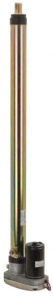 Thomson Industries - 24" Stroke Len, 30% Duty Cycle, 12 Volt, Performance PakLinear Electromechanical Actuator - DC Input, 0.4" per Second, 1,500 Lb Capacity - USA Tool & Supply