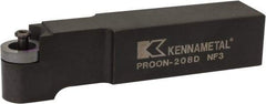 Kennametal - PROON, Neutral Cut, 1-1/4" Shank Height x 1-1/4" Shank Width, Neutral Rake Indexable Turning Toolholder - 6" OAL, RC..86 Insert Compatibility, Series Screw-On - USA Tool & Supply