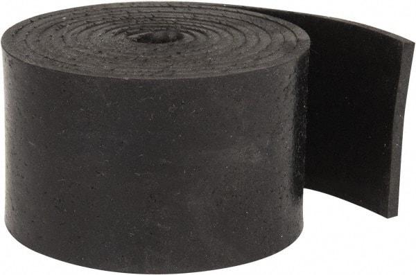 Made in USA - 1/8" Thick x 2" Wide x 60" Long, Buna-N Rubber Strip - Stock Length, 70 Shore A Durometer, 800 to 1,000 psi Tensile Strength, -20 to 170°F, Black - USA Tool & Supply