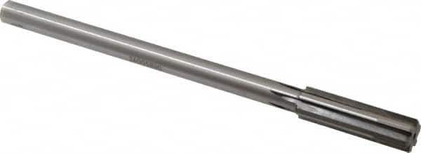 Made in USA - 0.589" Carbide-Tipped 6 Flute Chucking Reamer - USA Tool & Supply