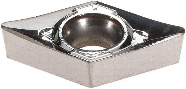 Iscar - DCGT3-2 AS Grade IC320 Carbide Boring Insert - TiN/TiCN Finish, 55° Diamond, 7° Relief Angle, 3/8" Inscr Circle, 5/32" Thick, 1/32" Corner Radius - USA Tool & Supply
