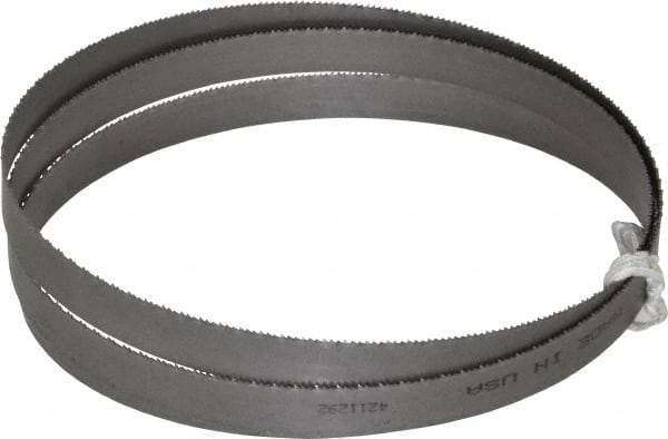 Lenox - 18 TPI, 4' 4-1/4" Long x 1/2" Wide x 0.025" Thick, Welded Band Saw Blade - Bi-Metal, Toothed Edge, Raker Tooth Set, Flexible Back, Contour Cutting - USA Tool & Supply