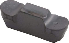 Iscar - 318159GEPI Grade IC908, 3.18mm Cutting Width Carbide Grooving Insert - 5mm Max Depth of Cut, Neutral, 1.59mm Corner Radius, TiAlN Finish - USA Tool & Supply