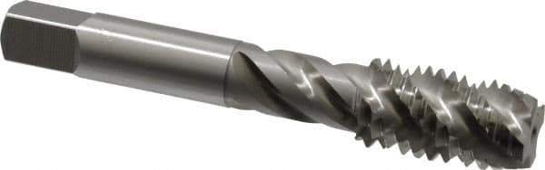 OSG - 5/8-11 UNC 4 Flute 3B Plug Spiral Flute Tap - High Speed Steel, Bright Finish, 3-13/16" OAL, Right Hand Flute, Right Hand Thread, H3, Series 106/107 - USA Tool & Supply