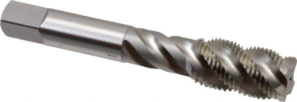 OSG - 5/8-18 UNF 4 Flute 3B Plug Spiral Flute Tap - High Speed Steel, Bright Finish, 3-13/16" OAL, Right Hand Flute, Right Hand Thread, H3, Series 106/107 - USA Tool & Supply